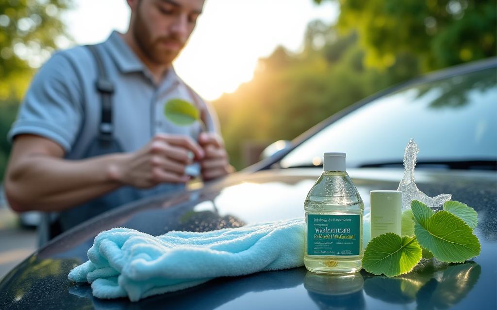Eco-detailing waterless con prodotti green per auto